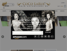 Tablet Screenshot of cocolaruehairextensionsdc.com